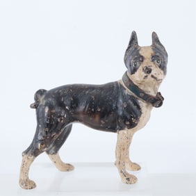 Cast Iron Boston Terrier Doorstop