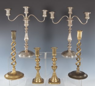 Gorham Candlesticks & Brass Candlesticks