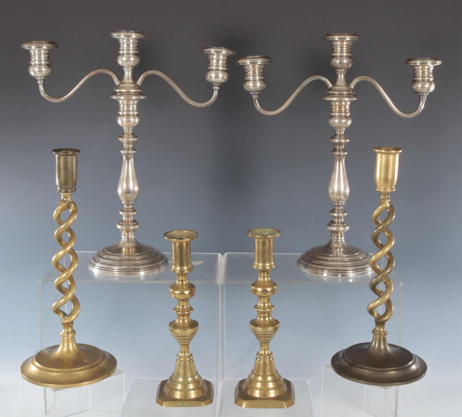 Gorham Candlesticks & Brass Candlesticks (1 of 6)