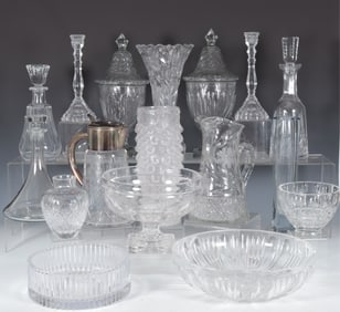Group of Cut Glass Tableware