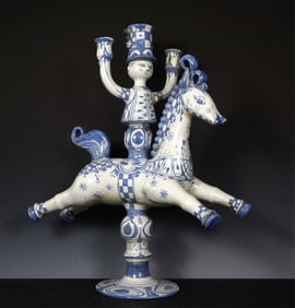 Bjorn Wiinblad - Horse & Rider Candelabra