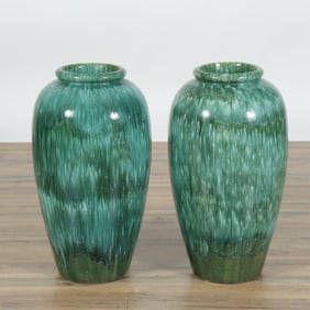 Pair of  American Art Pottery Vases