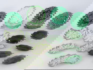 Group of English & French Plates and Trays