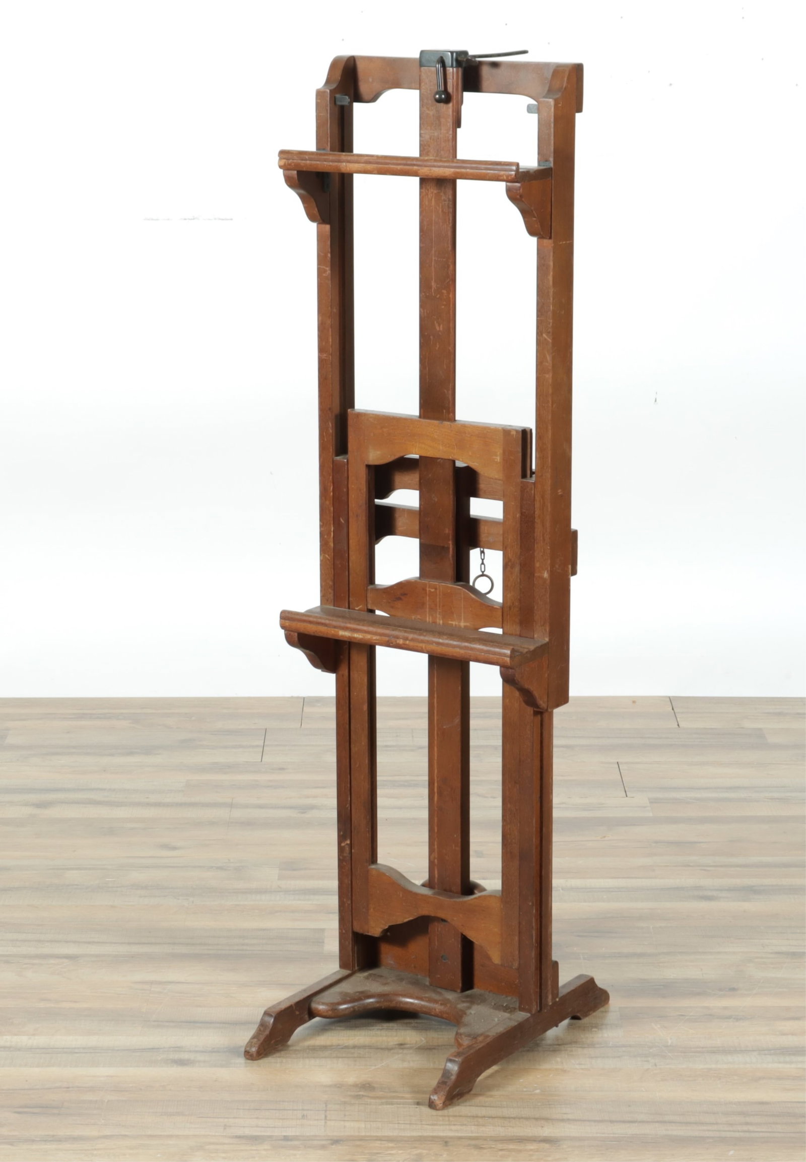 Mahogany Artist's Easel: M. Grieve Co. Mahogany Artist's Easel, New York, London 32" H x 13" W