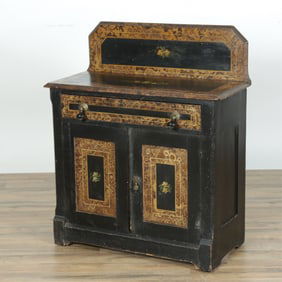 Aesthetic Movement Faux Tortoise Shell Cabinet