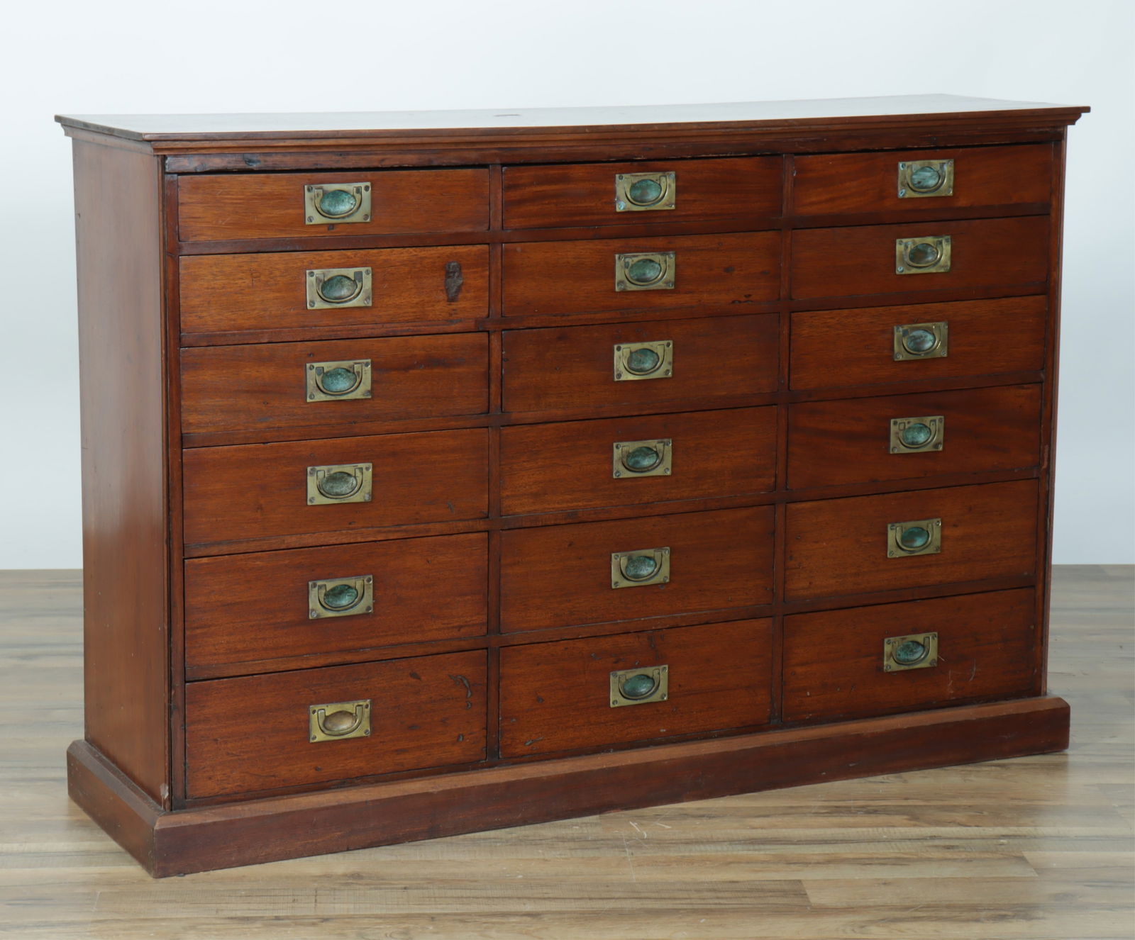 English Mahogany Campaign Chest of Drawers (1 of 11)
