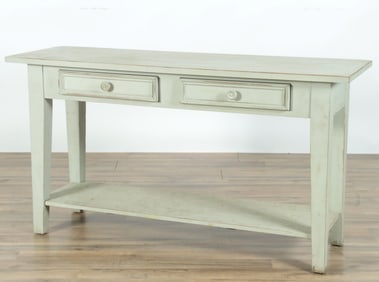 Ethan Allen Green Painted Hall Table