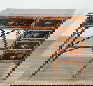 Brighton Pavillion Style Bamboo & Lacquer Desk