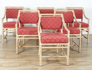 Set of McGuire Bamboo Armchairs