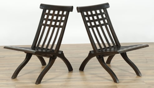 Pair Robert Mallet-Stevens Folding Chairs