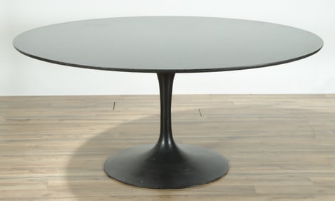 Eero Saarinen Style Black Painted Breakfast Table
