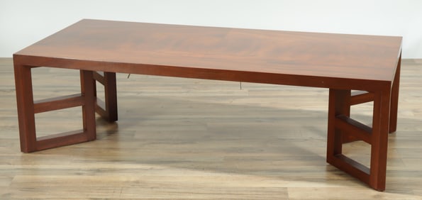 Frank Lloyd Wright Style Mahogany Coffee Table