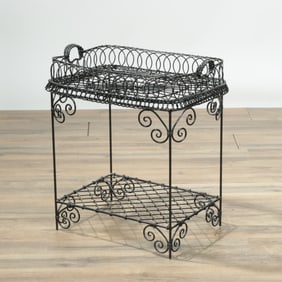 Wire-Work Tray on Stand
