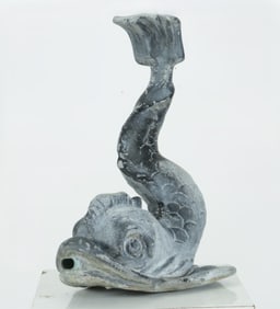 English Cast Lead Dolphin Fountain