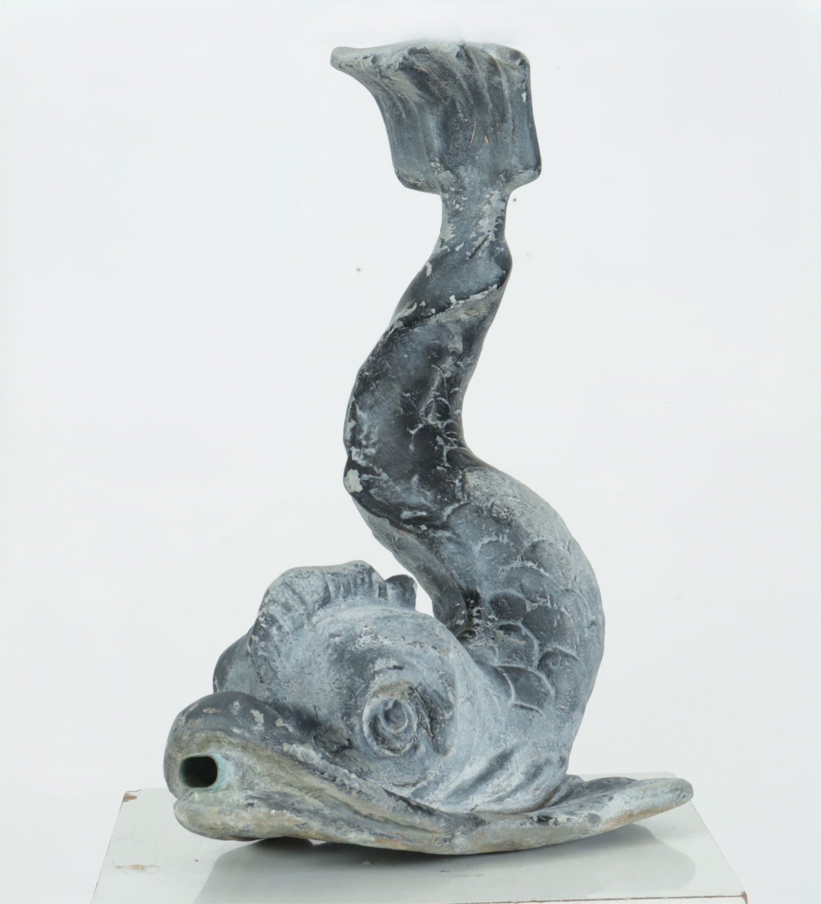 English Cast Lead Dolphin Fountain (1 of 4)