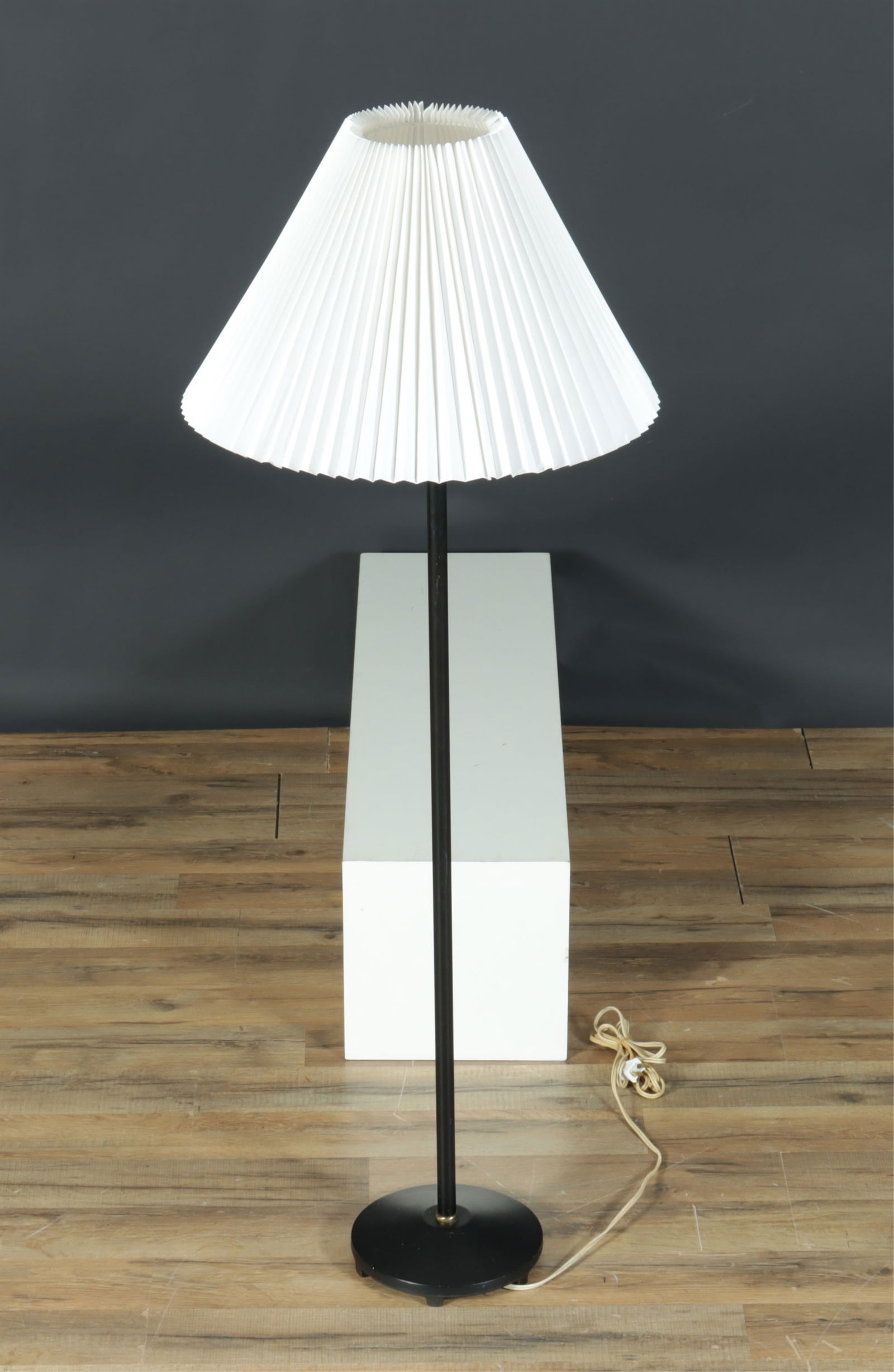 Attrib. Le Klint - Black Painted Metal Floor Lamp (1 of 4)