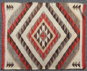 Southwest Woven Wool Rug 4-6 x 6