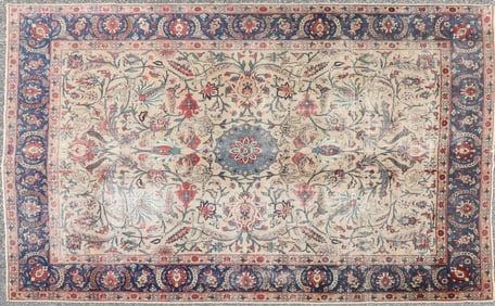 Persian Tabriz Animal Carpet 9 x 11-8