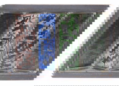 Stained Glass Panels - signed Moore