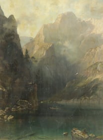 19th C. Eur/Am. Romantic Landscape - O/C