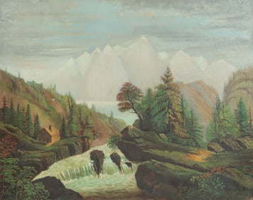 Manner of Joseph Walton - Mountain Landscape