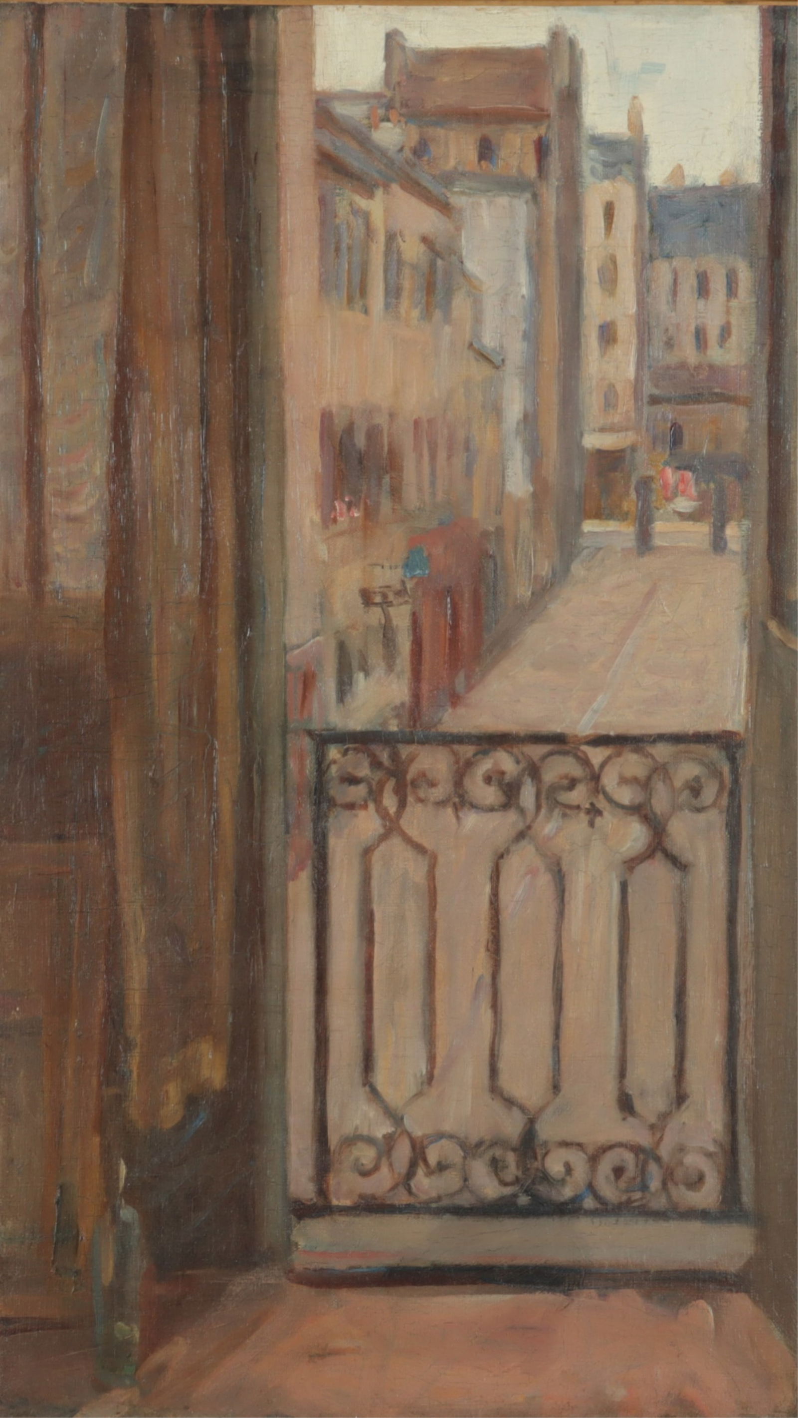 Unknown Artist - Parisian Alleyway O/C (1 of 6)