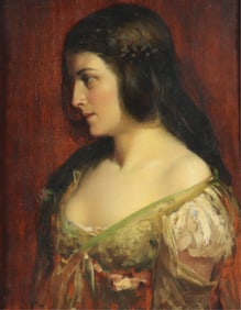 Charles Frederick Naegele - Portrait of Young Lady