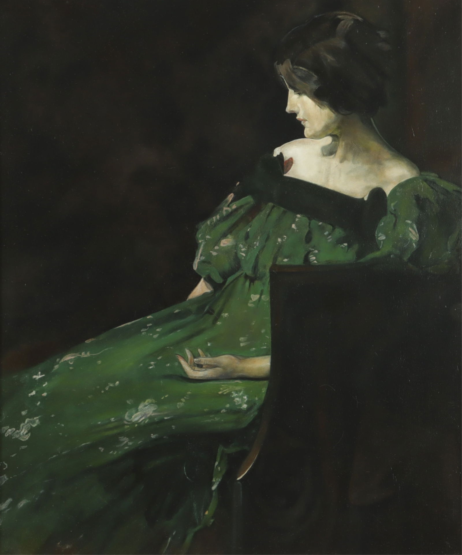 American School - Portrait of a Lady O/C (1 of 7)