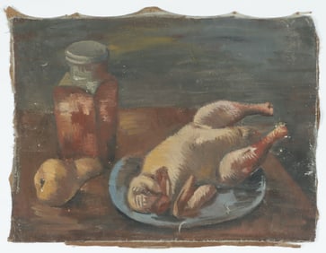 Jan Matulka - Still Life with Pear - O/C