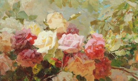 Francis De Signori - Roses - O/B