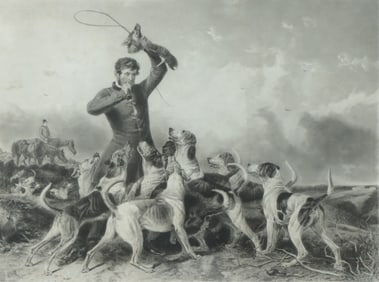 After Richard Ansdell - Huntsman and Hounds