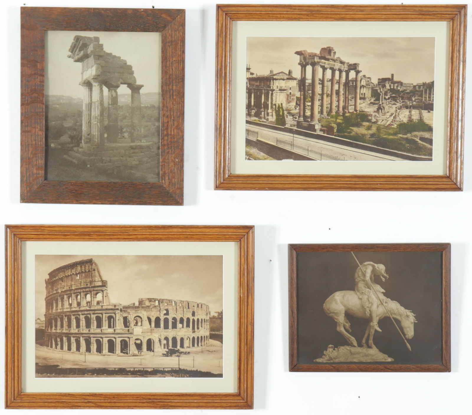 Four Sepia Prints of Ruins & 'End of the Trail' (1 of 9)
