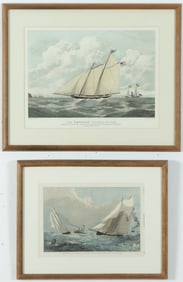 Two Schooner Prints, 20th C