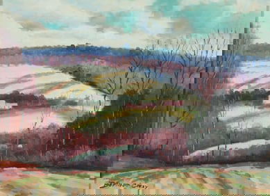 Bernard Corey - Winter Landscape O/B