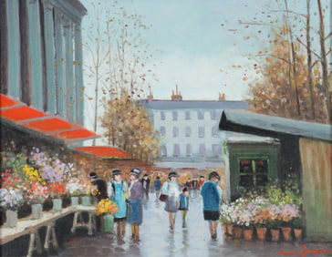 Luciano Rampaso - Street Scene O/C