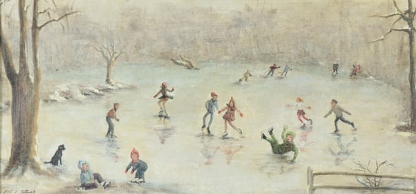 Ethel Gilbert - Winter Scene O/C