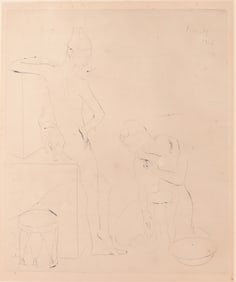 Pablo Picasso - Le Bain Etching