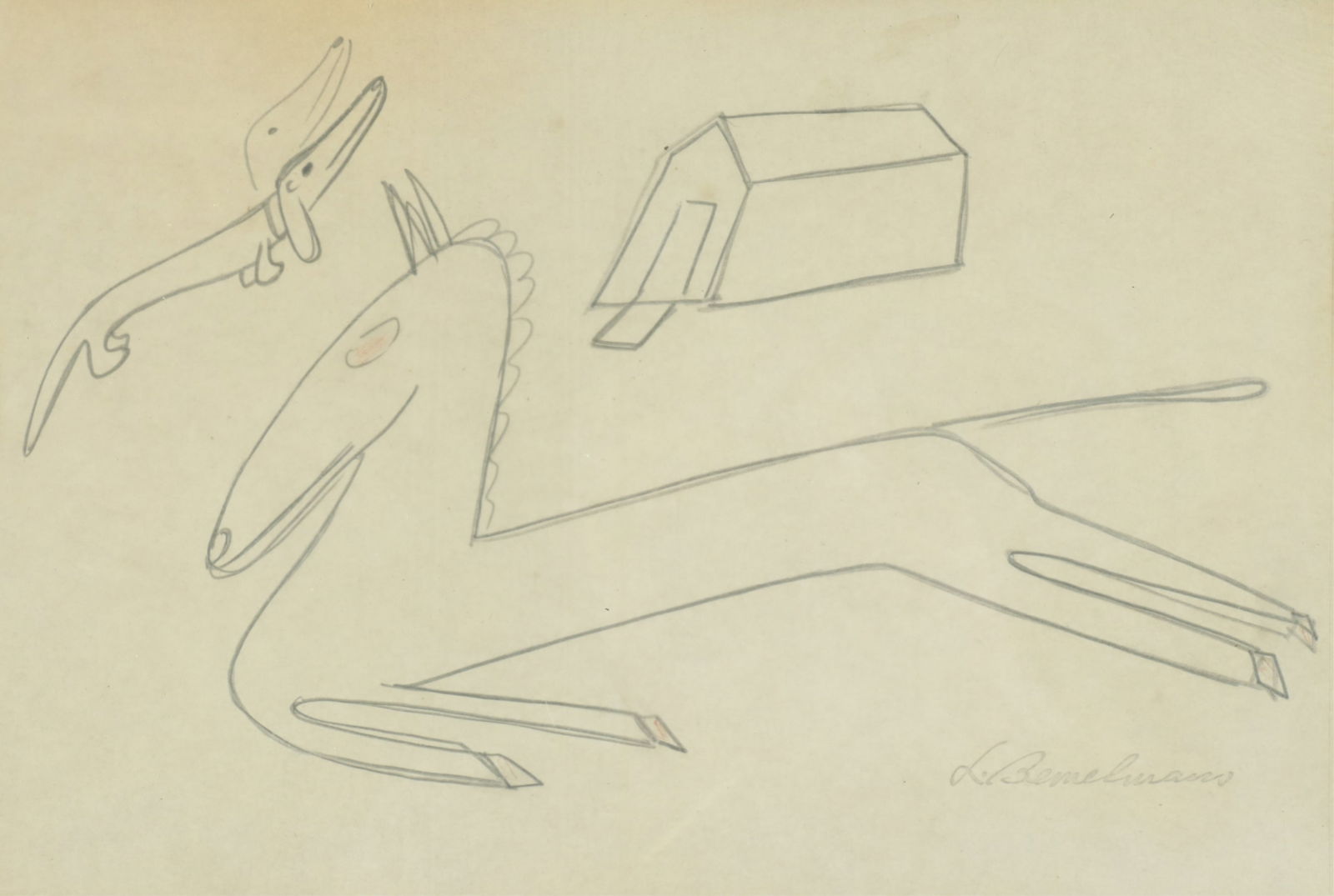 Ludwig Bemelmans - Pony, Dog & Shed (1 of 6)