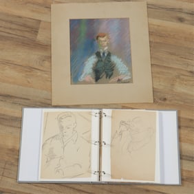 Abraham F. Levinson - Self Portrait & Sketches