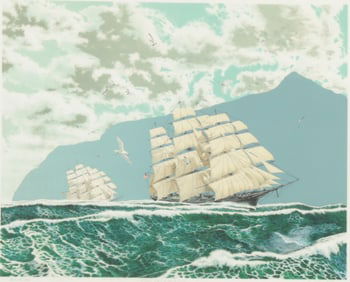 Mel Hunter - 'Raven Ahead of Timor' - Etching