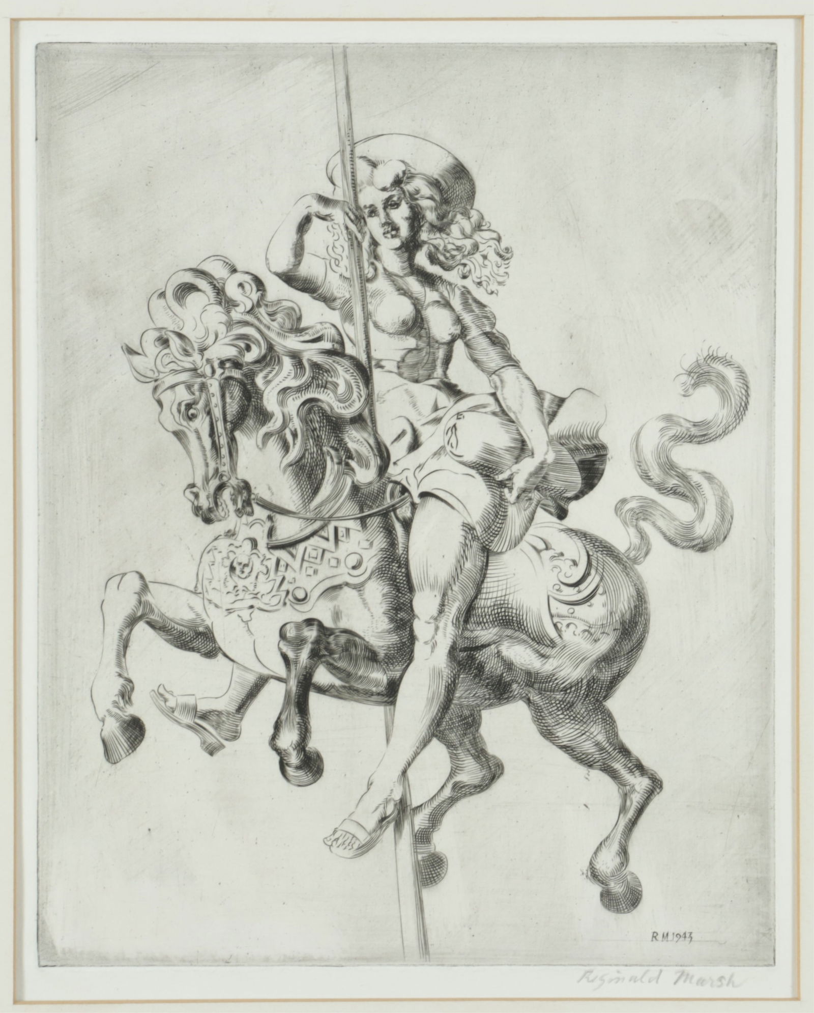 Reginald Marsh - Merry Go Round - Engraving (1 of 6)
