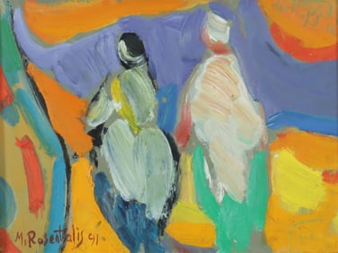 Moshe Rosenthalis - Abstract Figures O/C