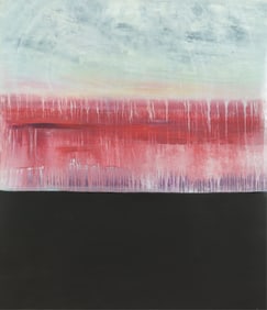 The Springs Artist Colony - Black & Red Abstract