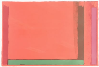 John Hoyland - Small Red - lithograph