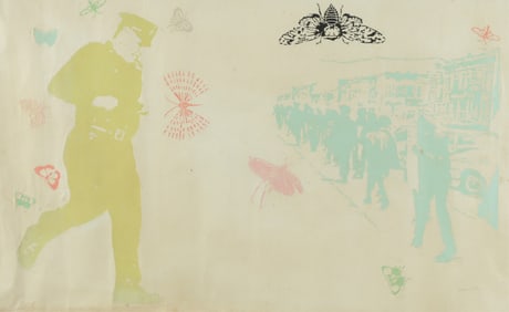 William M. Kent - Protest/Rally - Slate Print