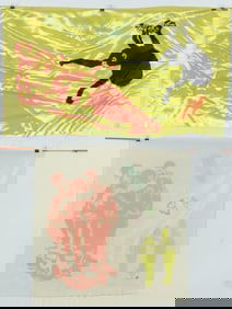 William M. Kent - Olympics & Adam, Print on fabric