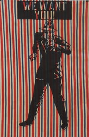 William M. Kent - WE WANT YOU - Print on fabric