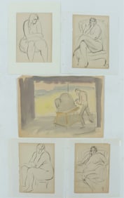 C. Bertram Hartman - Isabel Lachaise - Sketches
