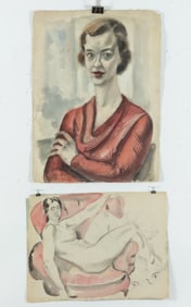 C. Bertram Hartman - Portraits of Ladies - W/C
