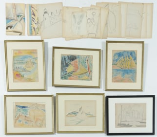 C. Bertram Hartman - Sailboats - M/M